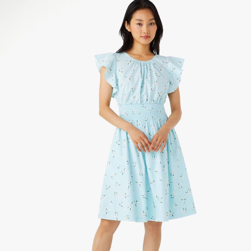 NWT kate spade orange blossom toss dress